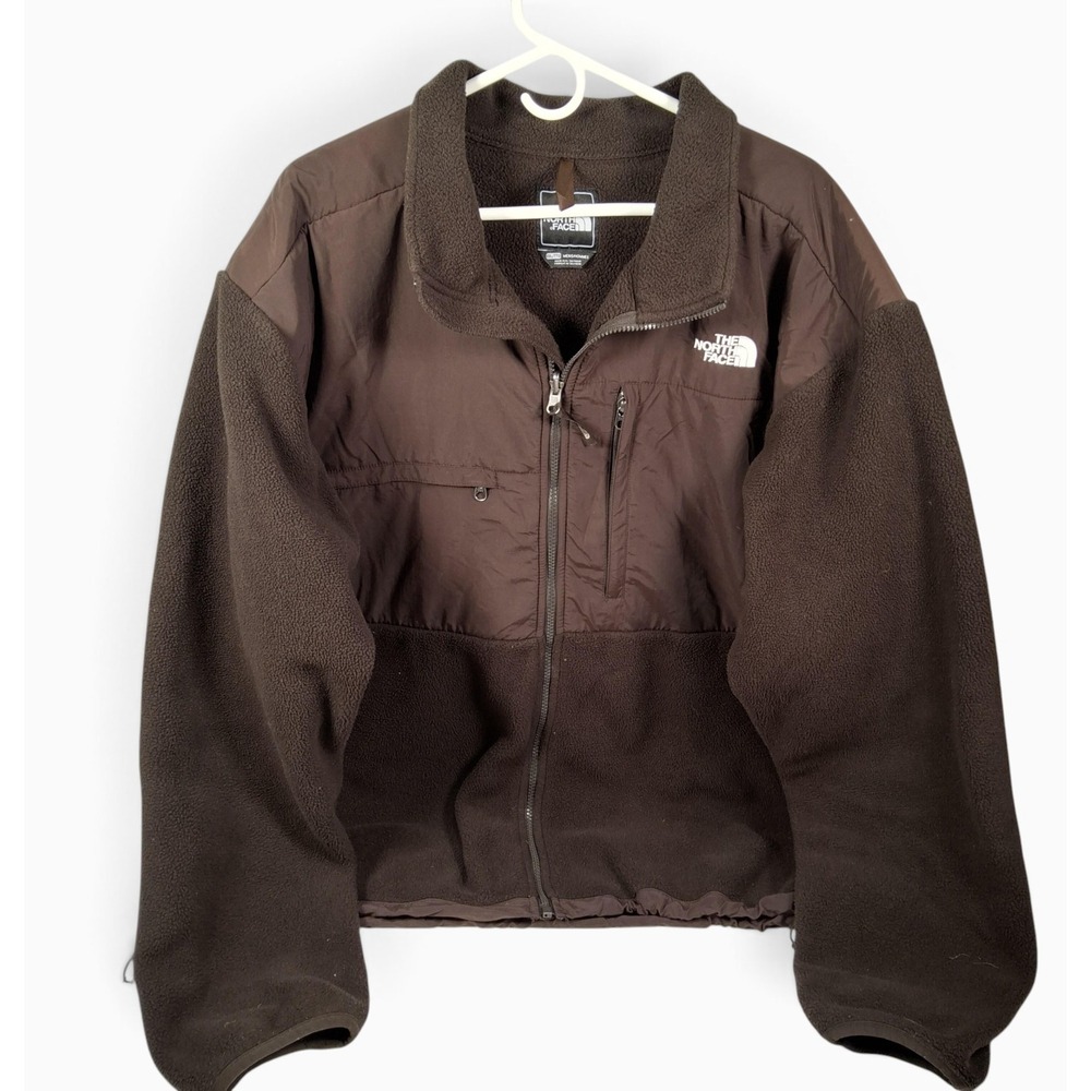 The North Face Denali Jacket Mens XXL Brown Polartec Fleece Full Zip Coat
